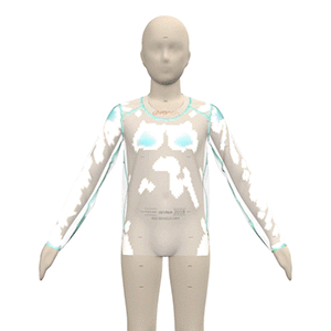 HP Fit Long Sleeves Crew Neck - ClearView Pressure Map