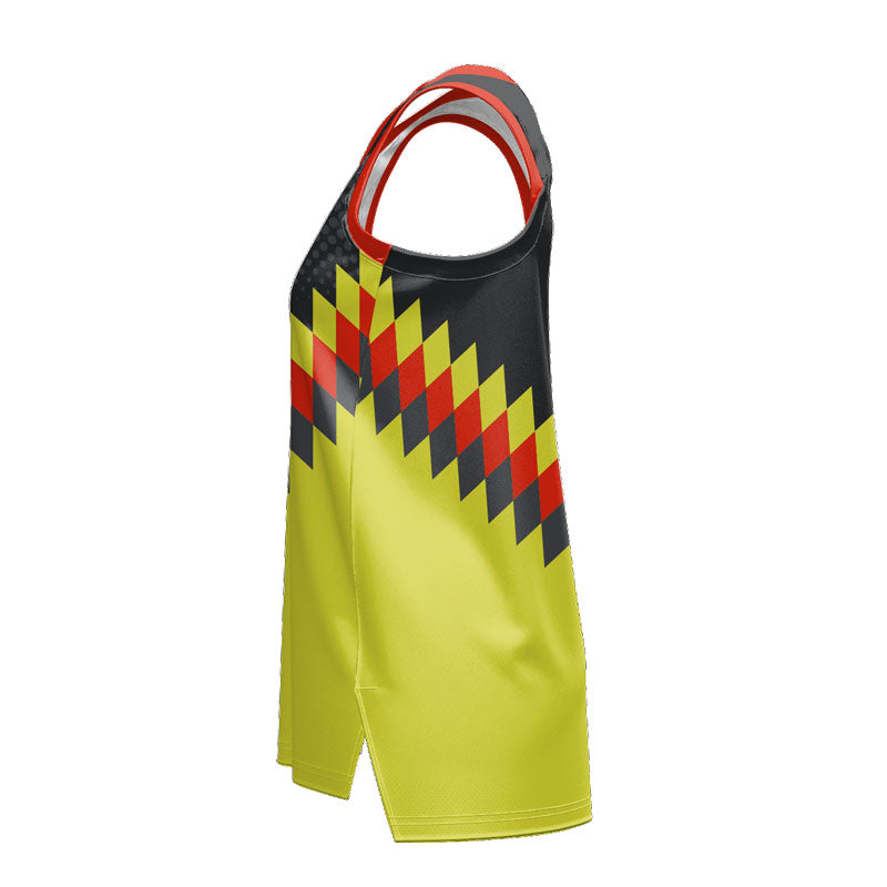 Custom Suns Slimfit Hp Split Basketball Singlet