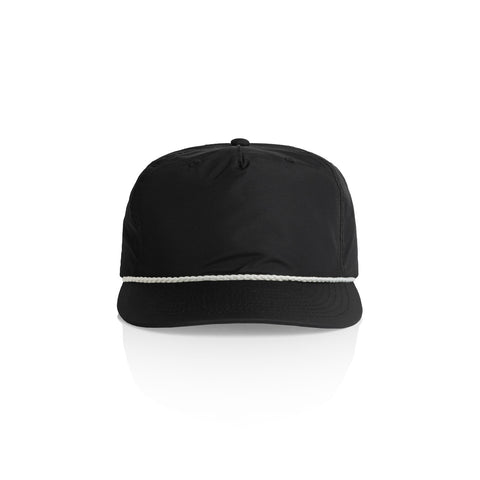 Surf Rope Cap — BLACK/WHITE