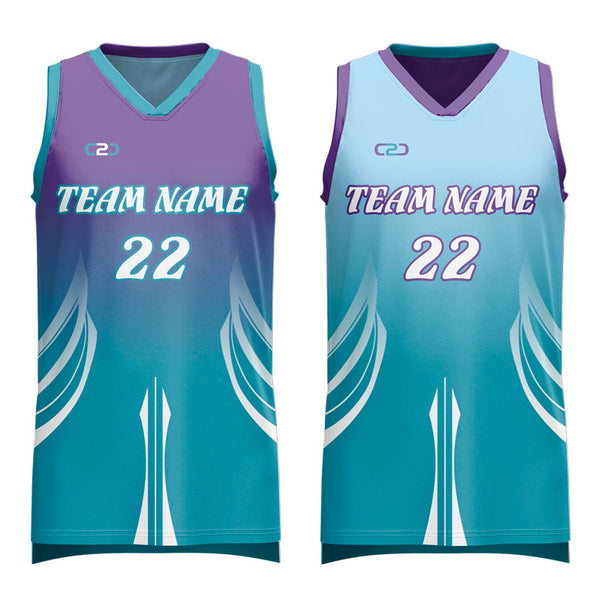 Custom Samurai Reversible Slimfit Hp V Neck Basketball Singlet