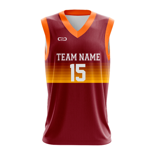 Custom MINER 21 Core Basketball Singlet Front View