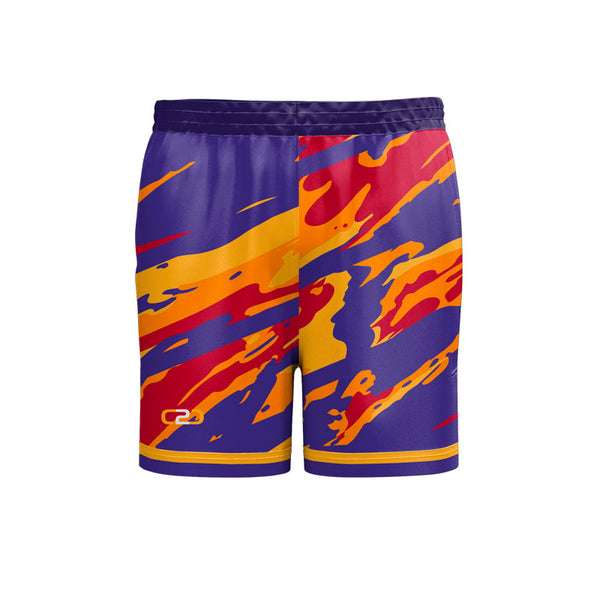 Custom Rampage Basketball Shorts Mid Thigh Front View