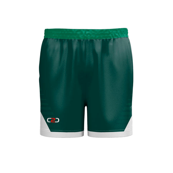 Custom Hunters Basketball Shorts Mid Thigh Front View