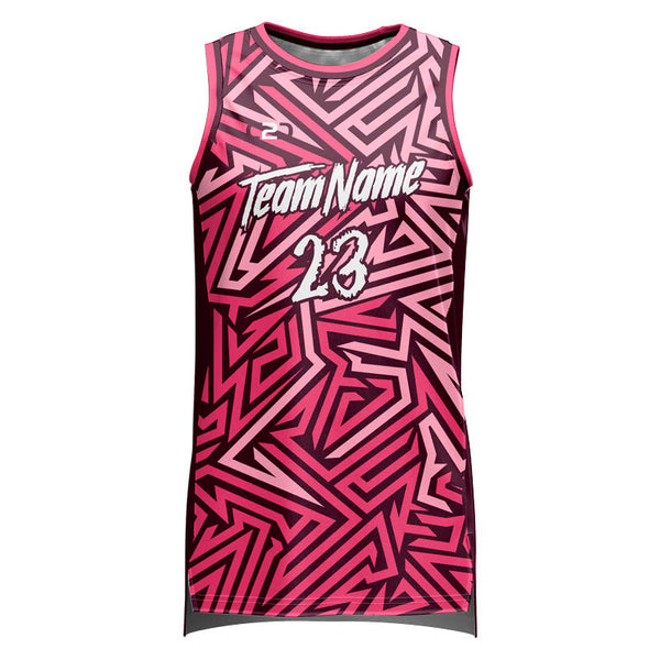 Custom Mythic HP Split Basketball Singlet Front View