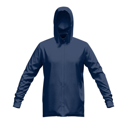 Glide Tech Zip Hoodie Navy Front View